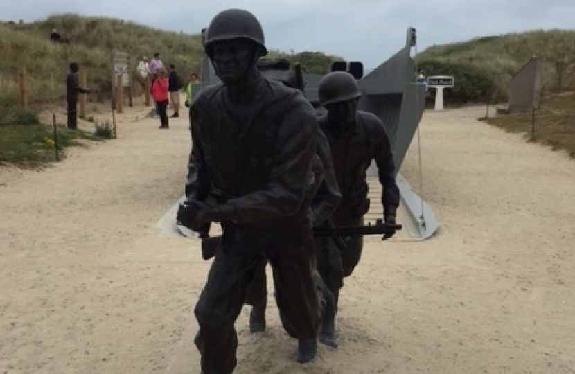 Normandy statue