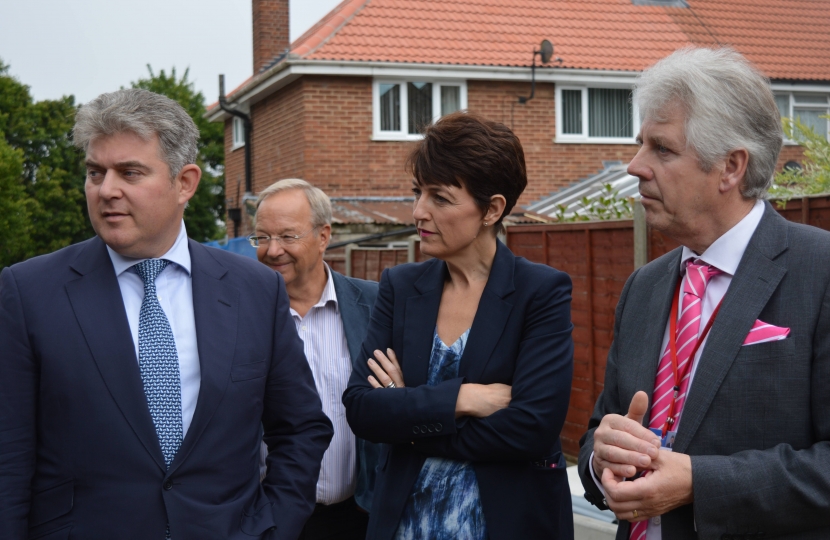 Jo Churchill MP visits BSE housing site