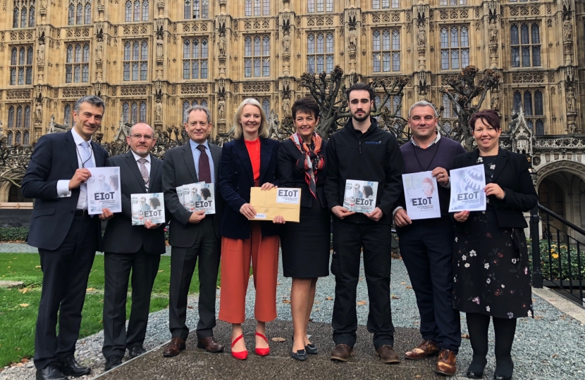 Jo Churchill MP with West Suffolk College delegation