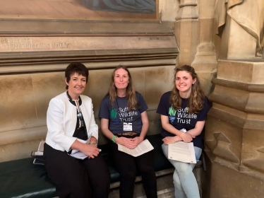 Jo Churchill MP and Suffolk Wildlife Trust