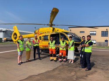 Jo Churchill MP at East Anglian Air Ambulance