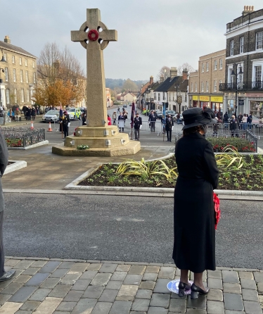 wreath laying